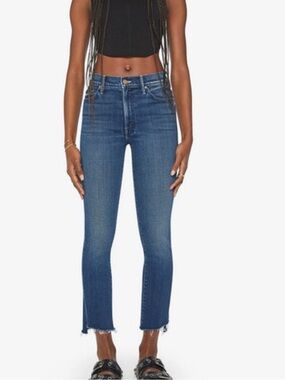 Mother The Insider Crop Step Frey Jeans